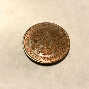 1973 Estados Unidos Mexicanos 20 Cents Coin